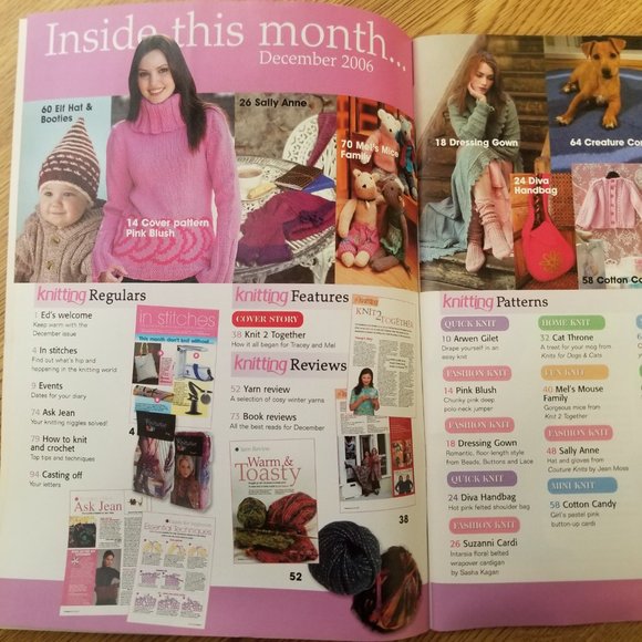 Rare, Collectible The Knitter UK magazine Dec 2006 Issue 31 - Picture 4 of 5